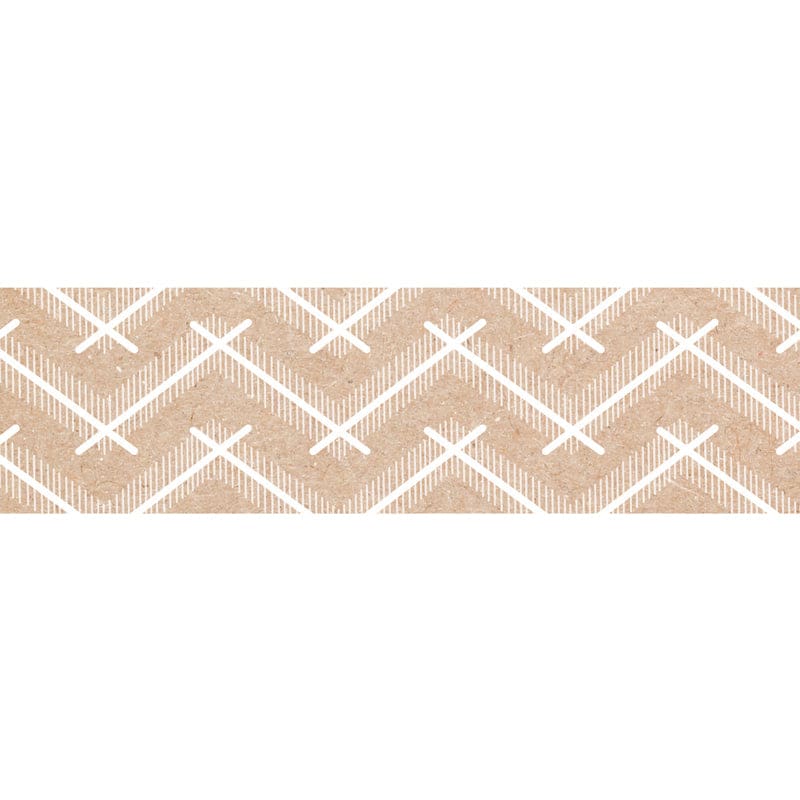 Kraft Chevron Ez Border (Pack of 8) - Border/Trimmer - Creative Teaching Press