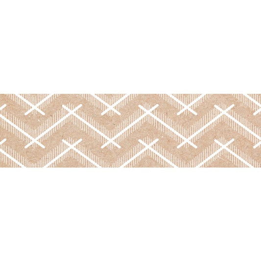 Kraft Chevron Ez Border (Pack of 8) - Border/Trimmer - Creative Teaching Press