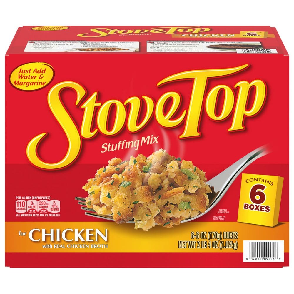 Kraft Stove Top Chicken Stuffing Mix (6 oz. 6 pk.) - Pasta & Boxed Meals - Kraft Stove