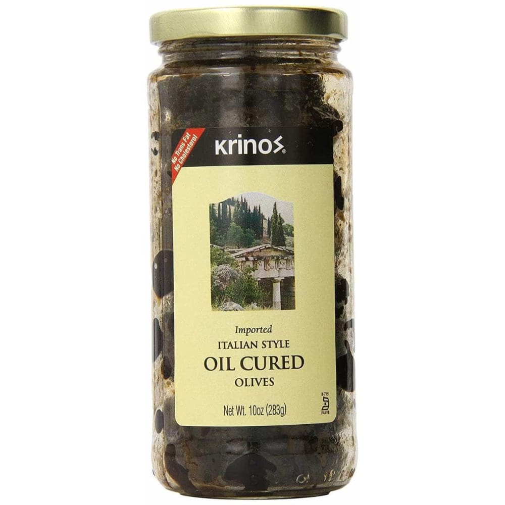 KRINOS Krinos Olive Cured In Oil, 10 Oz