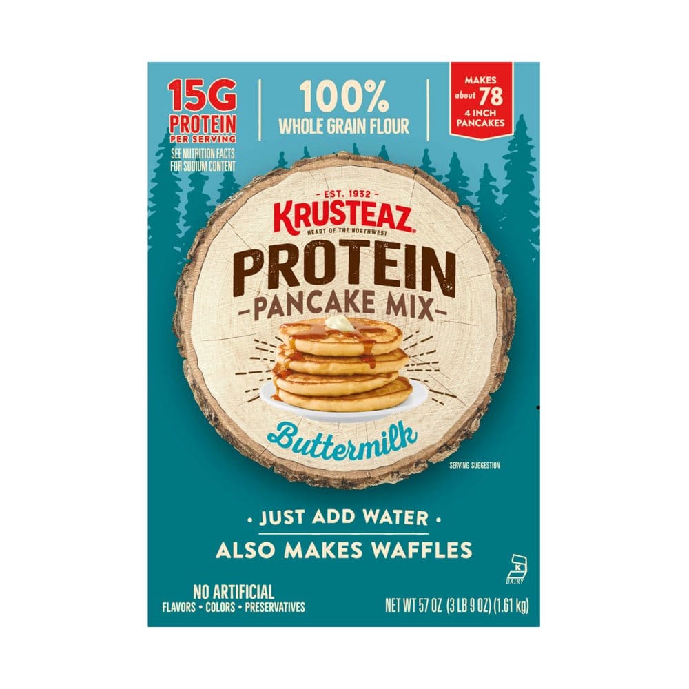 Krusteaz Buttermilk Protein Pancake Mix (57 oz.) - Cereal & Breakfast Foods - Krusteaz Buttermilk