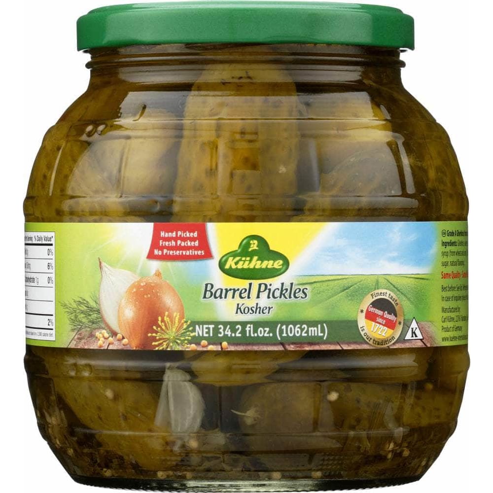 Kuhne Kuhne Barrel Pickles, 35.9 Oz