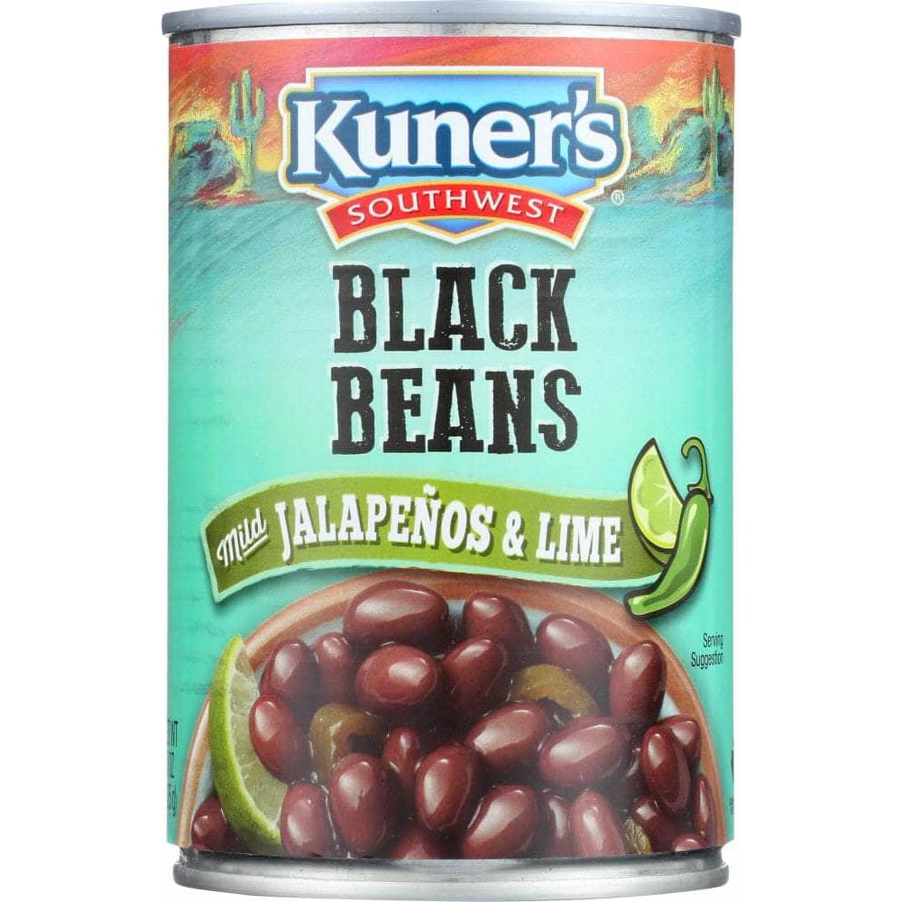 Kuners Kuners Southwest Jalapeno Black Beans with Lime Juice, 15 oz