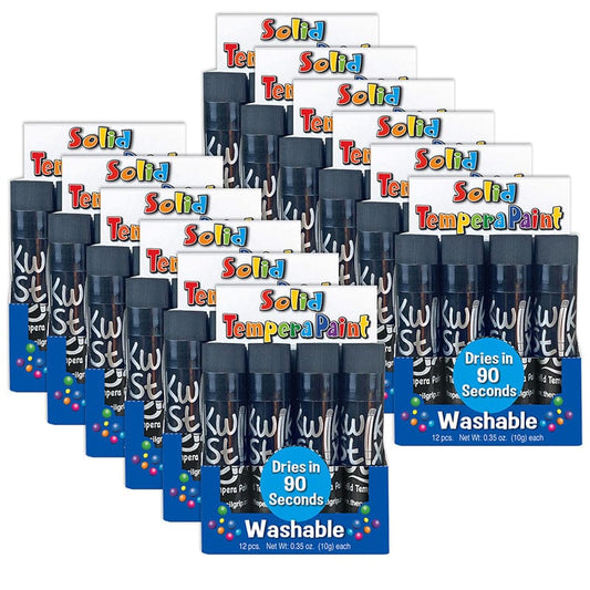 Kwik Stix Black 12Pcs In Box - Paint - The Pencil Grip