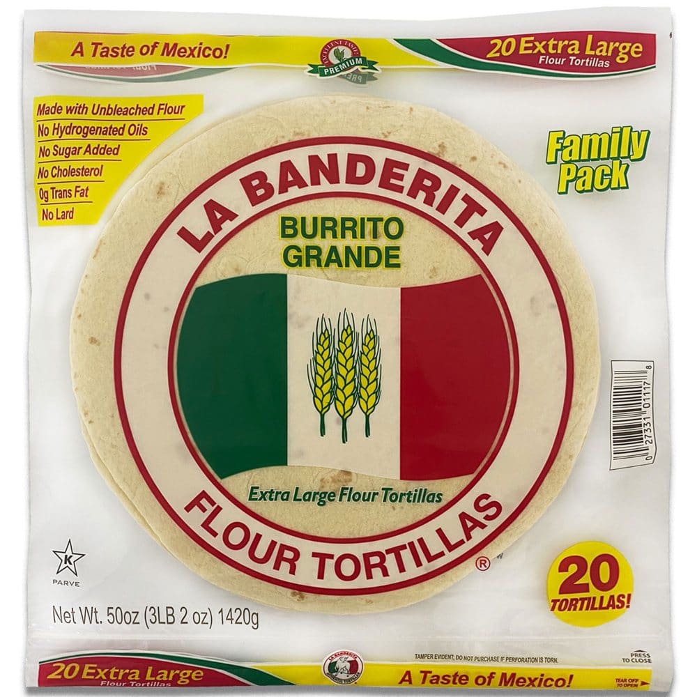 La Banderita 10 Burrito Flour Tortillas (20 pk.) - Tortillas & Taco Shells - La