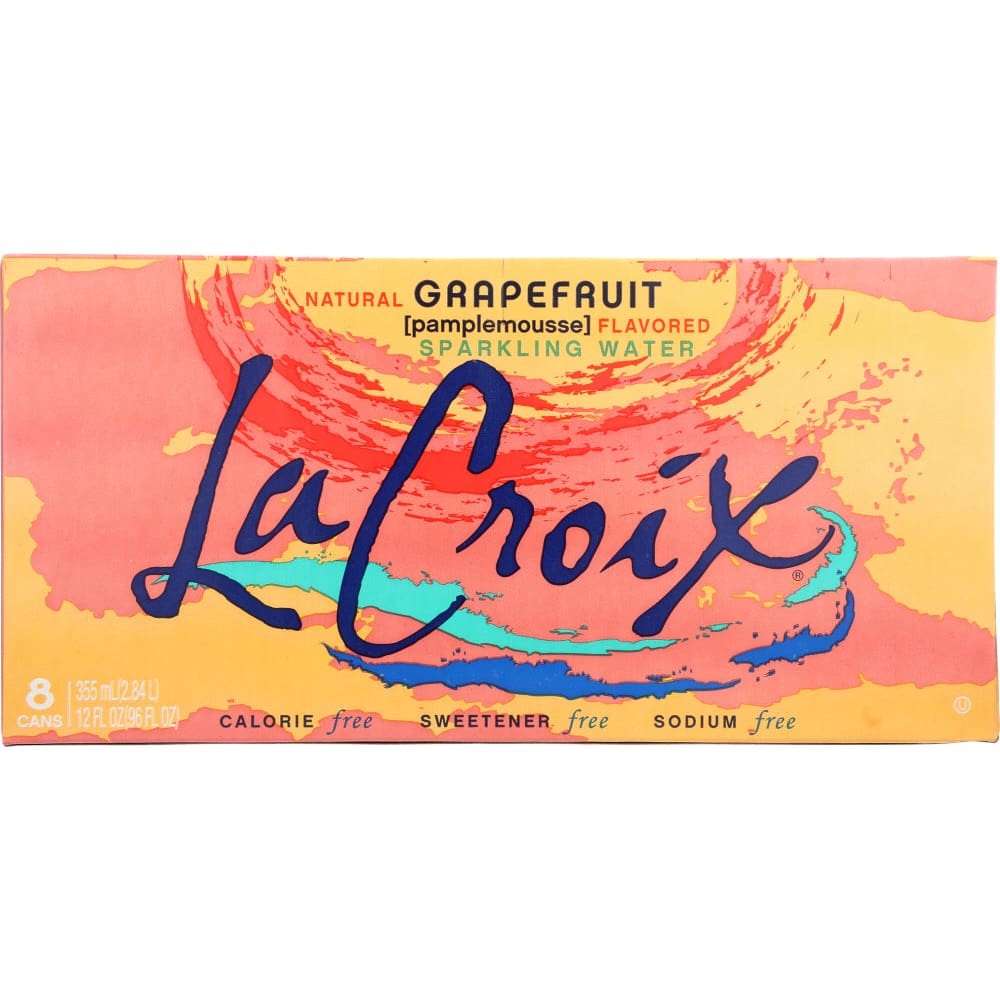 LA CROIX: 100% Natural Sparkling Water Pamplemousse 8 Cans, 96 oz (Pack ...
