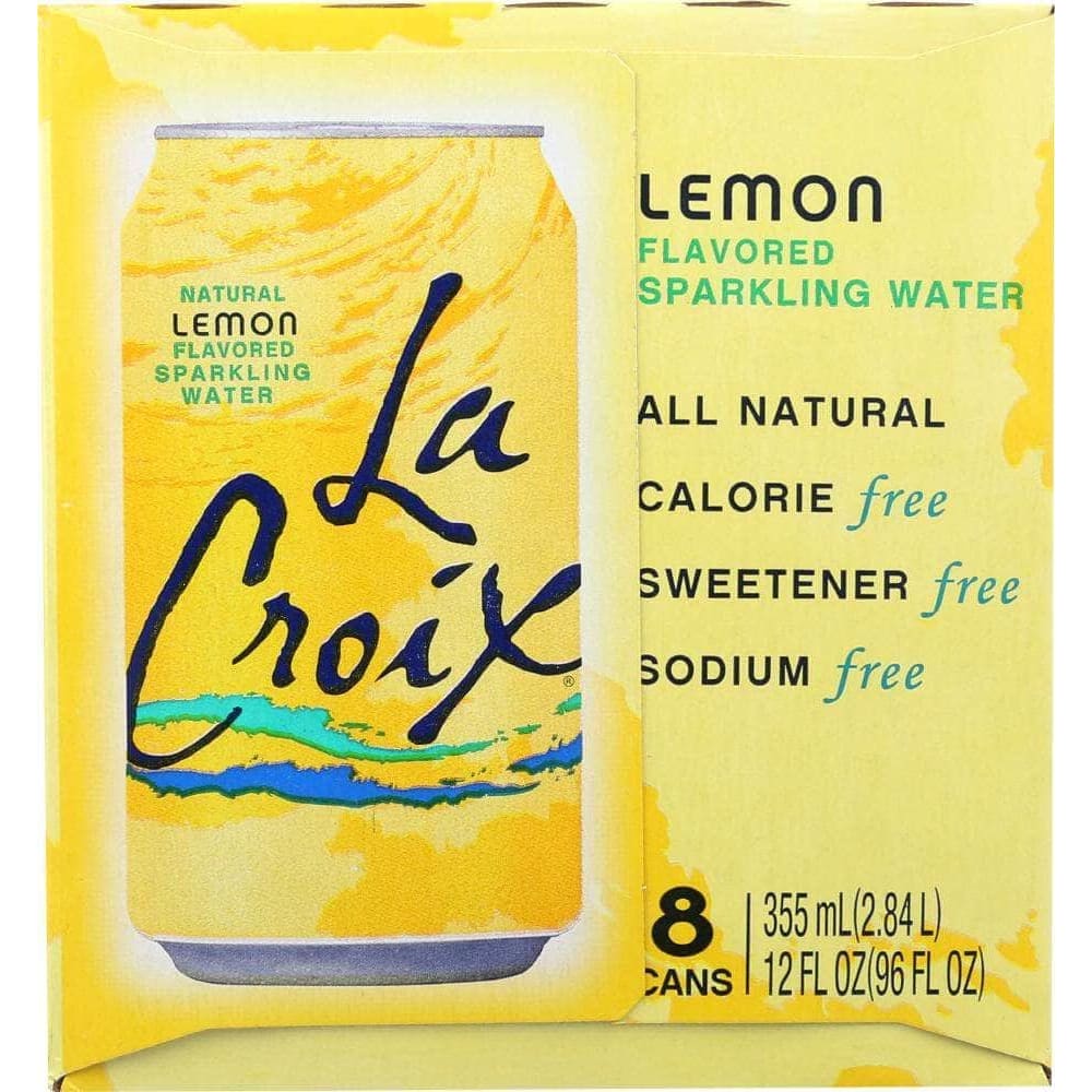 La Croix La Croix Lemon Sparkling Water 8 Count (12 oz each), 96 oz
