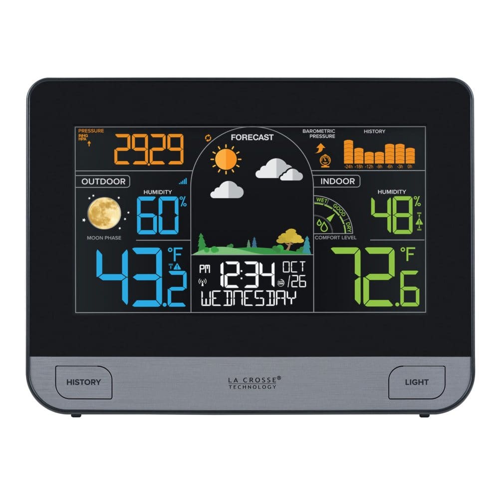 La Crosse Technology Wireless Weather Station with Atomic Time and Date (Pack of 4) - GPS & Outdoor Electronics - La