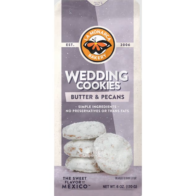 LA MONARCA BAKERY: Mexican Wedding Cookies 6 oz (Pack of 4) - Grocery > Snacks > Cookies - LA MONARCA BAKERY