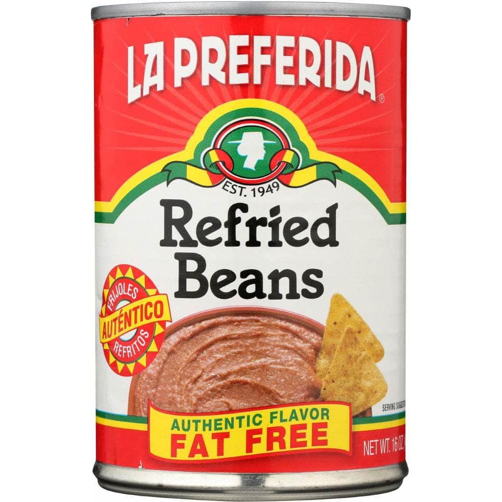 La Preferida La Preferida Authentic Flavor Fat Free Refried Beans, 16 oz