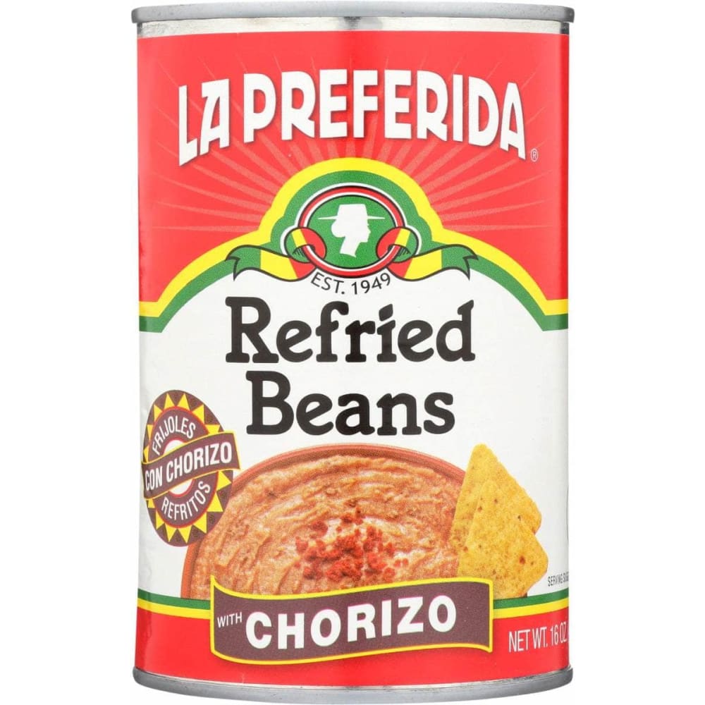 LA PREFERIDA La Preferida Bean Refried Chorizo, 16 Oz