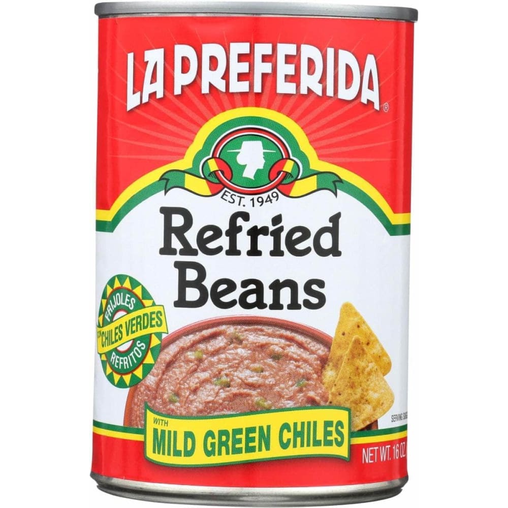 LA PREFERIDA La Preferida Bean Refried Grn Chilies, 16 Oz