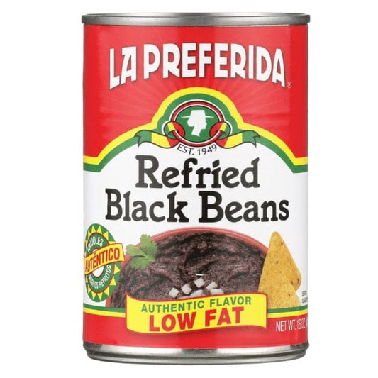 LA PREFERIDA: Low Fat Refried Black Beans 30 oz (Pack of 5) - Grocery > Meal Ingredients > Beans - LA PREFERIDA
