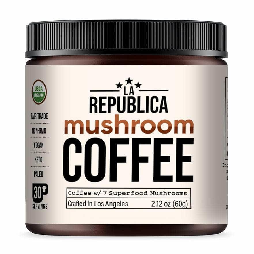 LA REPUBLICA COFFEE Grocery > Beverages > Coffee, Tea & Hot Cocoa LA REPUBLICA COFFEE: Coffee Mushrm 7 Superfd, 2.12 oz
