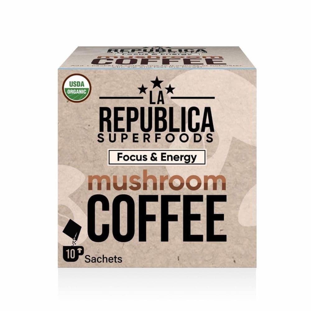 LA REPUBLICA COFFEE Grocery > Beverages > Coffee, Tea & Hot Cocoa LA REPUBLICA COFFEE: Coffee Mushrm 7 Superfood, 0.48 oz