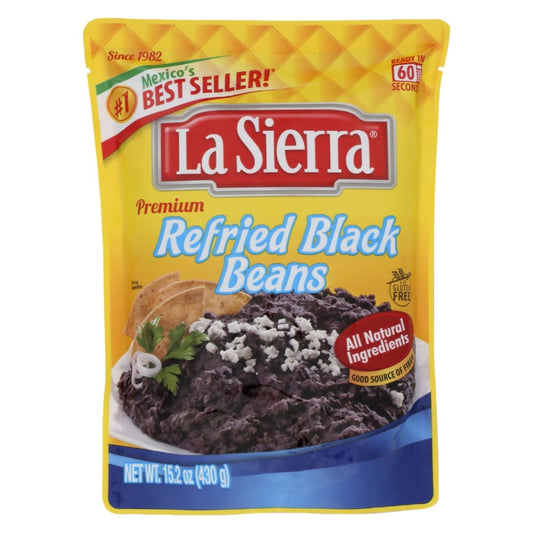 LA SIERRA: Beans Black Pouch 15.2 OZ (Pack of 6) - Grocery > Pantry > Food - LA SIERRA
