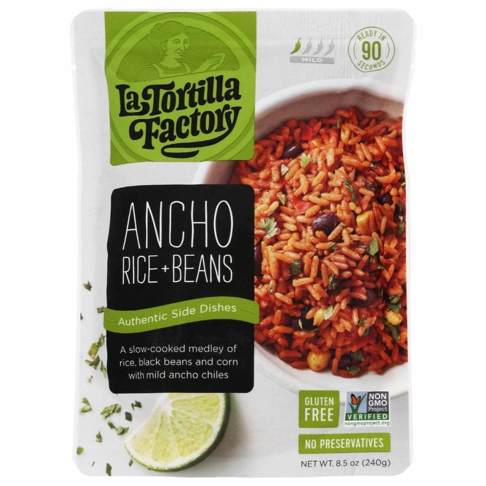 LA TORTILLA FACTORY Grocery > Pantry LA TORTILLA FACTORY: Ancho Rice & Beans, 8.5 oz