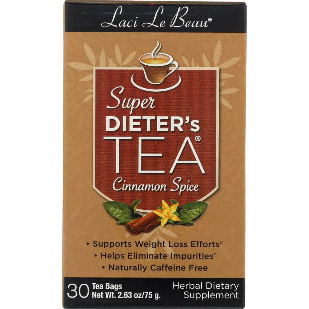 Laci Le Beau Laci Le Beau Super Dieter's Tea Cinnamon Spice 30 Tea Bags, 2.63 Oz
