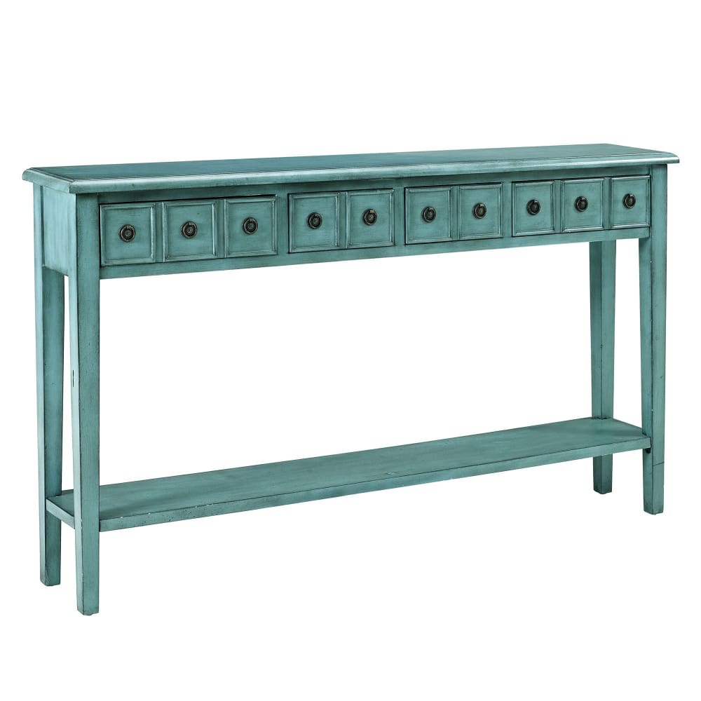 Lackey Long Console - Teal - Powell