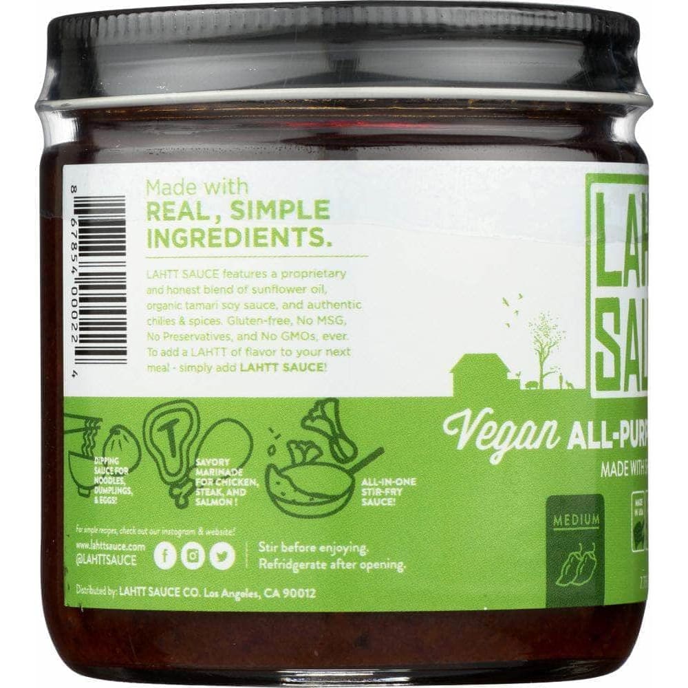 Lahtt Sauce Lahtt Sauce Vegan All Purpose Chili Oil Sauce, 7.75 oz