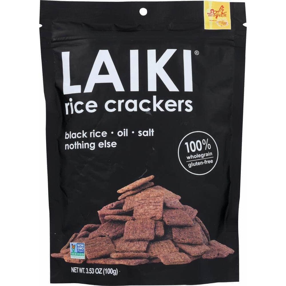 Laiki Laiki Crackers Black Rice, 3.53 oz