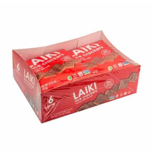 LAIKI Grocery > Snacks > Crackers LAIKI: Red Rice with Sea Salt Rice Crackers 6 Count, 4.4 oz