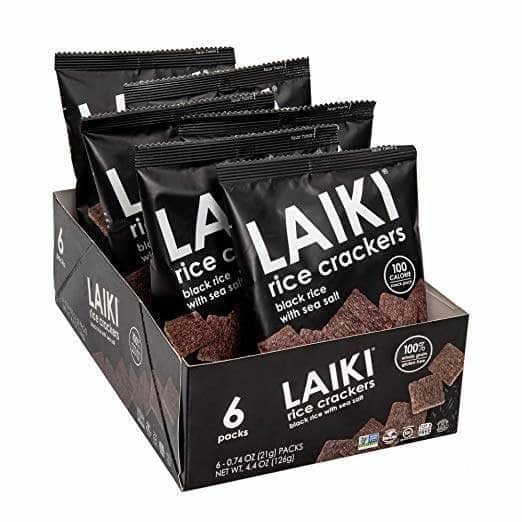 LAIKI Grocery > Snacks > Crackers LAIKI: Rice Crackers Black Rice With Sea Salt 6Pack, 4.4 oz