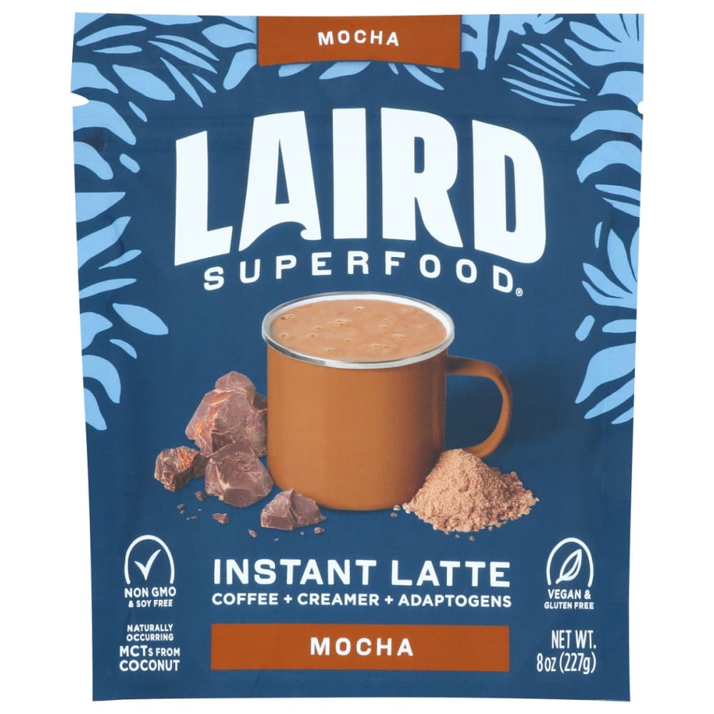 LAIRD SUPERFOOD: Latte Instant Mocha 8 OZ (Pack of 2) - Beverages > Coffee Tea & Hot Cocoa - LAIRD SUPERFOOD