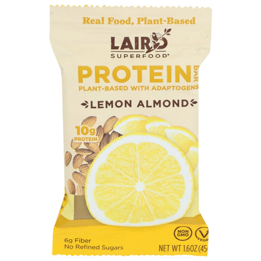 LAIRD SUPERFOOD: Lemon Almond Protein Bar 1.6 OZ (Pack of 6) - Breakfast > Breakfast Foods - LAIRD SUPERFOOD