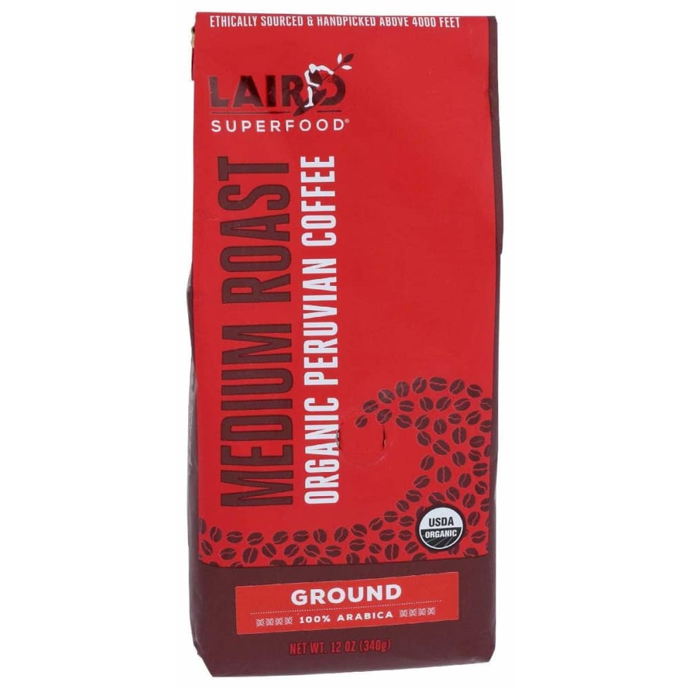 LAIRD SUPERFOOD LAIRD SUPERFOOD Peruvian Medium Roast Ground Coffee , 12 oz