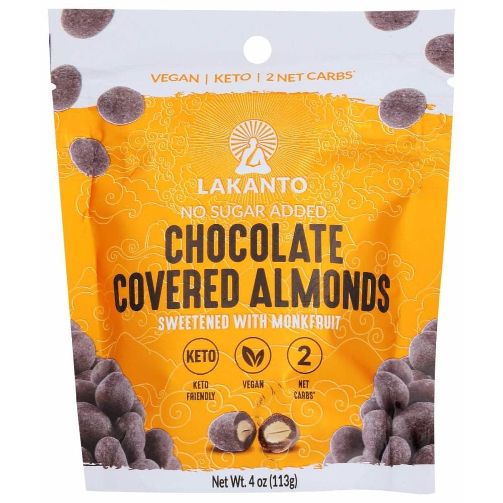 LAKANTO Grocery > Chocolate, Desserts and Sweets > Chocolate LAKANTO: Almonds Choc Covrd, 4 oz