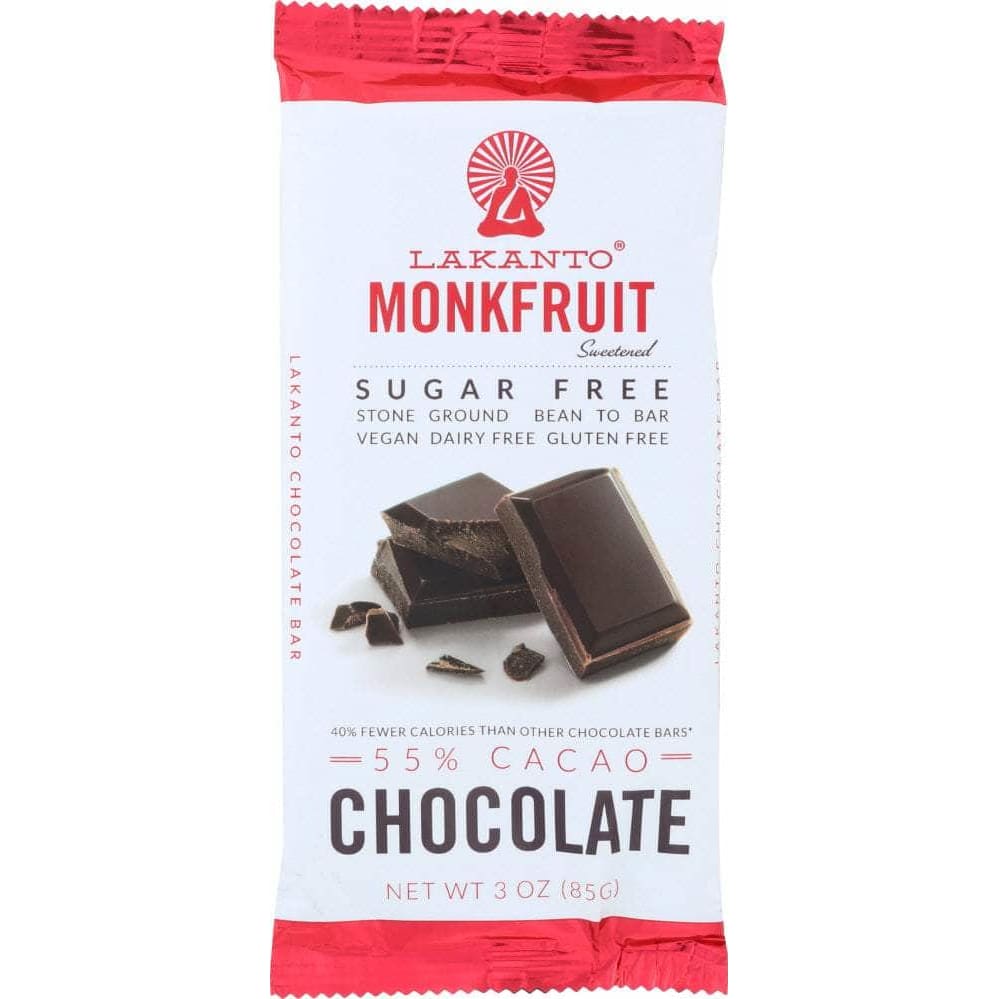 Lakanto Lakanto Chocolate Bar Monkfruit Sugar Free 55% Cacao, 3 oz