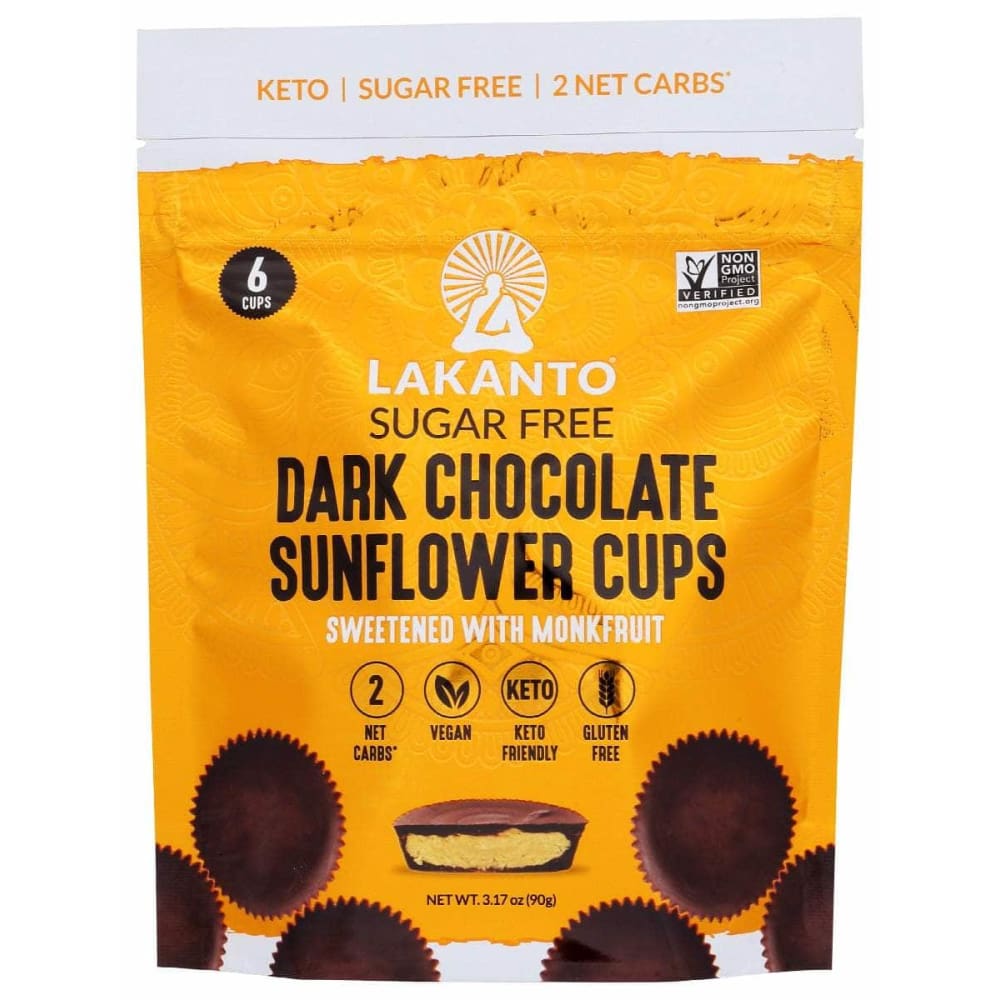 LAKANTO Grocery > Chocolate, Desserts and Sweets > Chocolate LAKANTO: Cups Drk Choc Sunflwr, 3.17 oz