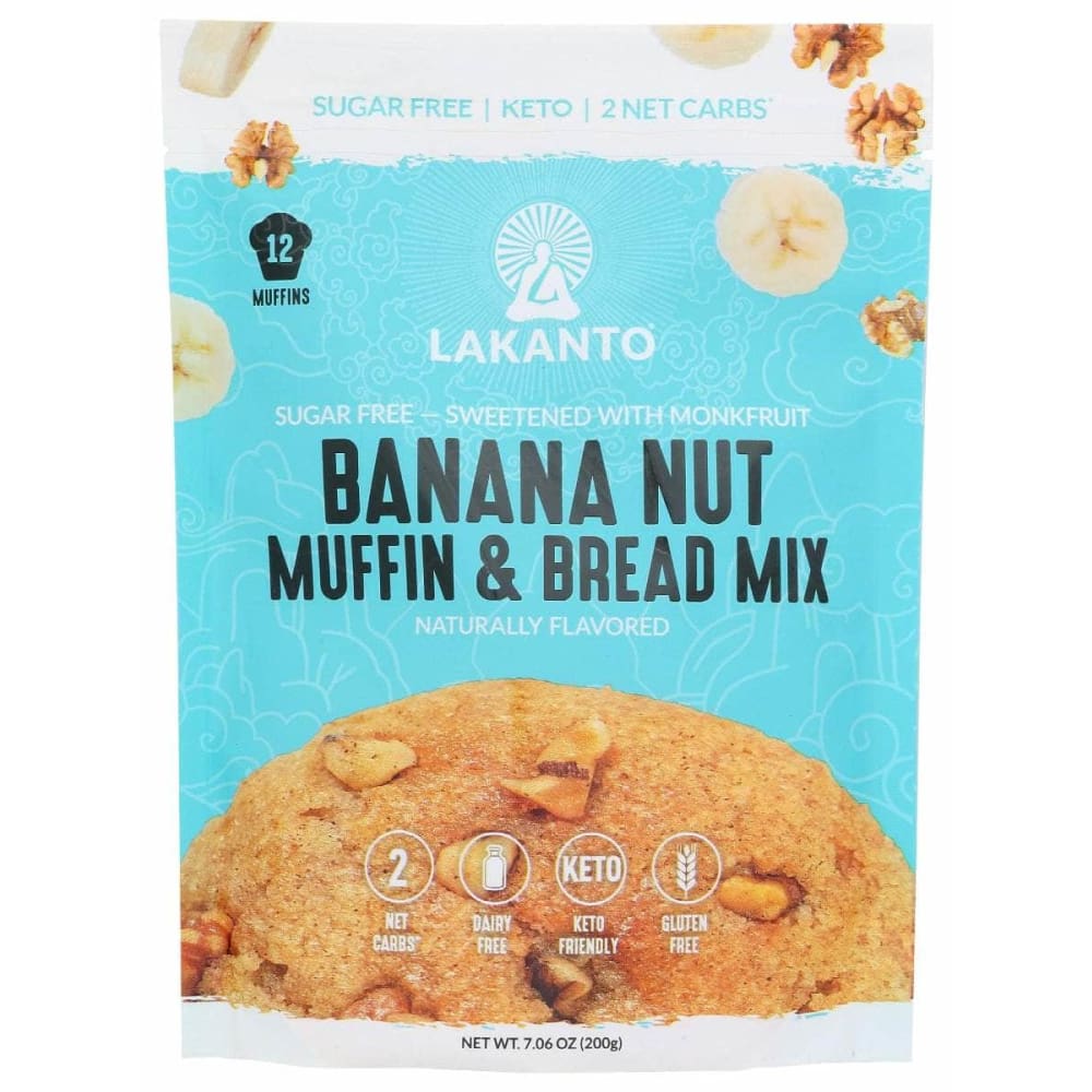 LAKANTO Lakanto Muffin Mix Banana Nut, 7.06 Oz