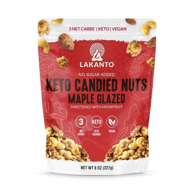 LAKANTO Grocery > Snacks > Nuts > Nuts LAKANTO Nuts Candied Maple Glzd, 8 oz