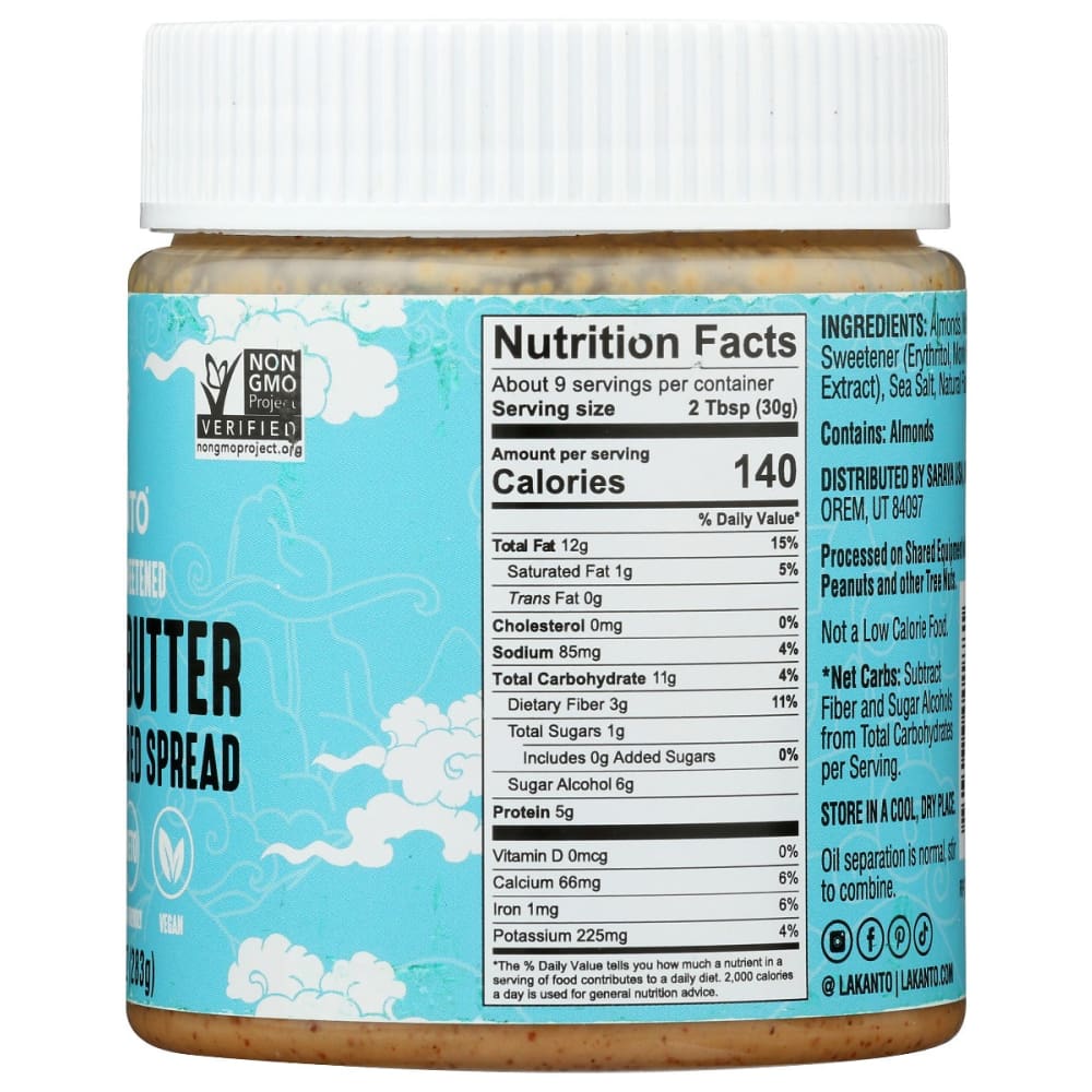 LAKANTO: Spread Vanilla Almond Butter 10 oz - Grocery > Pantry > Condiments - LAKANTO