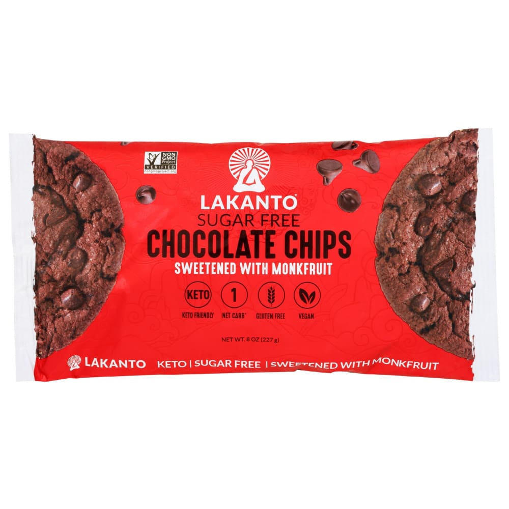 LAKANTO: Sugar Free Chocolate Chips 8 oz (Pack of 3) - Grocery > Chocolate Desserts and Sweets - LAKANTO