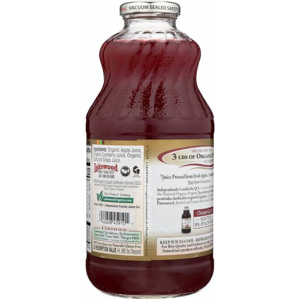Lakewood Lakewood Organic Cranberry Juice Blend, 32 oz