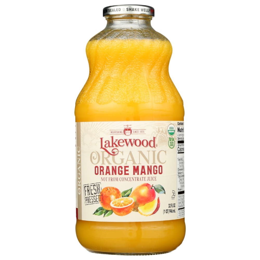 LAKEWOOD: Organic Orange and Mango Blend 32 fo (Pack of 4) - Beverages > Juices - LAKEWOOD