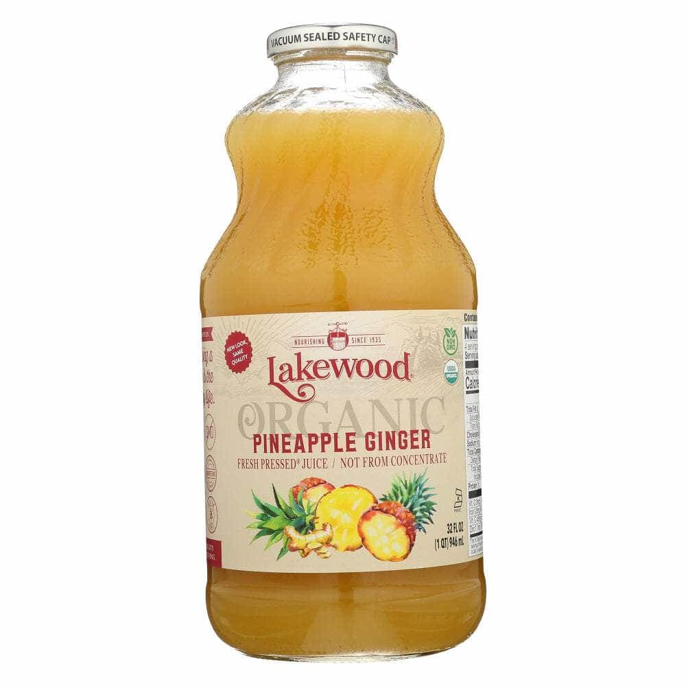 Lakewood Lakewood Organic Pineapple Ginger Juice, 32 fl oz