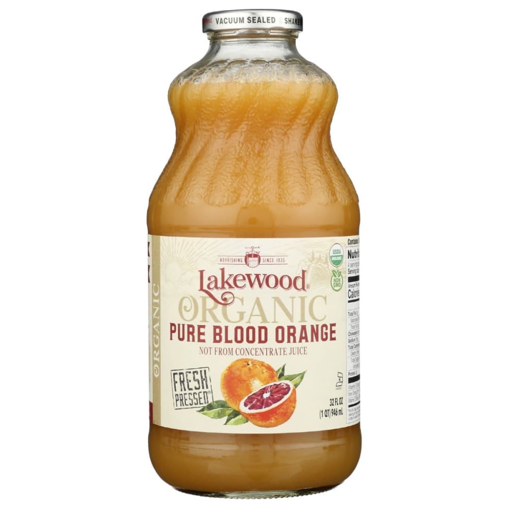 LAKEWOOD: Organic Pure Blood Orange Juice 32 fo (Pack of 3) - Beverages > Juices - LAKEWOOD
