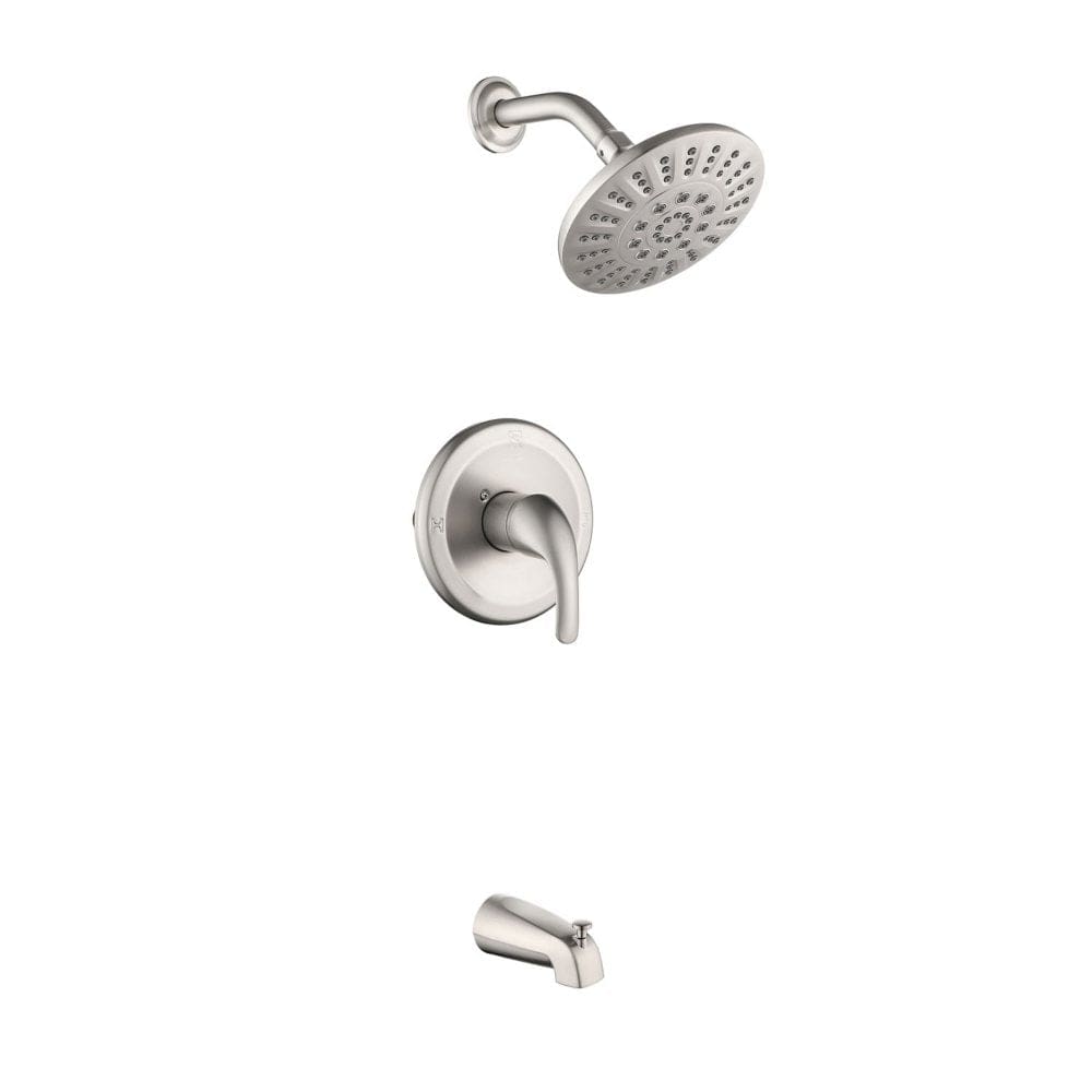 Lanbo Wall-Mounted Full Fixed Shower Head Brushed Nickel - Showers & Shower Fixtures - Lanbo