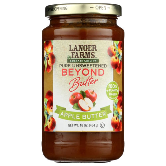 LANGERS: Butter Apple Beyond Unsweetened 16 OZ (Pack of 4) - Grocery > Pantry > Jams & Jellies - LANGERS
