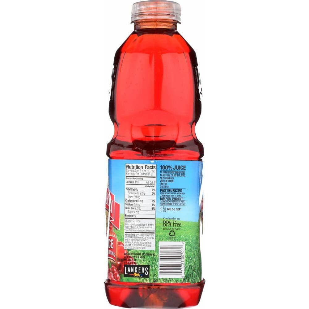 Langers Langers Juice 100% Apple Cranberry, 64 oz
