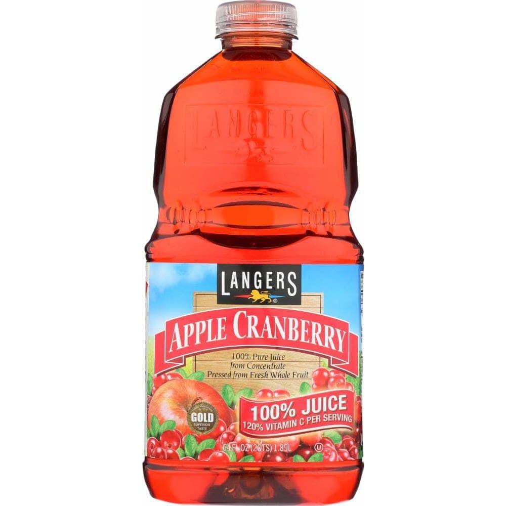 Langers Langers Juice 100% Apple Cranberry, 64 oz