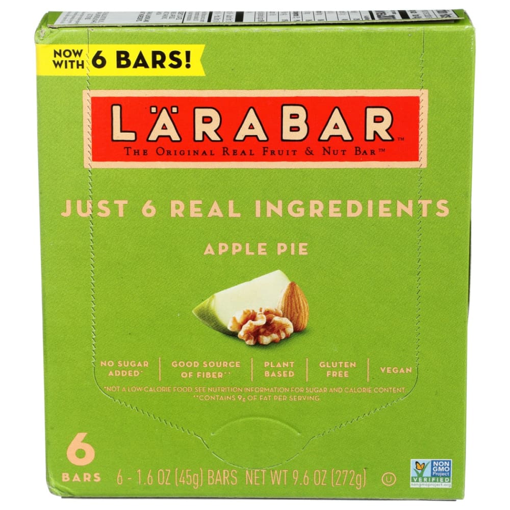 LARABAR: Bar Apple Pie 6Pc 9.6 OZ (Pack of 3) - LARABAR