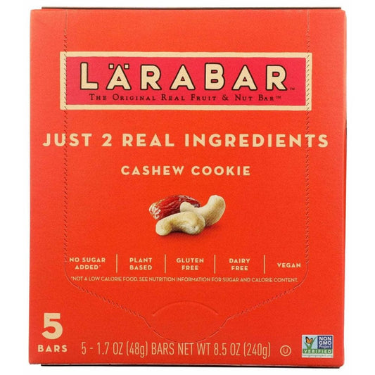 LARABAR LARABAR Cashew Cookie 5 Count Bars, 8.5 oz