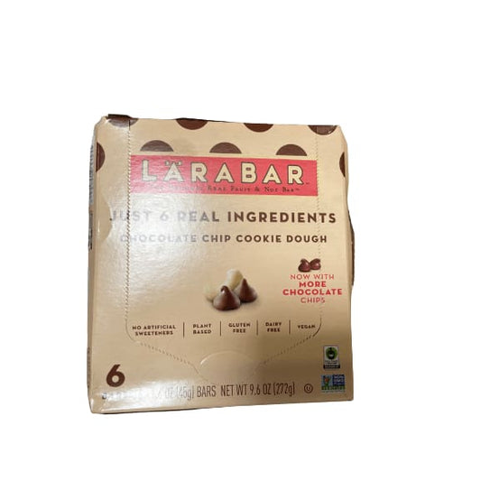 Larabar Larabar Chocolate Chip Cookie Dough Bars, Vegan, Gluten Free, 6 Bars