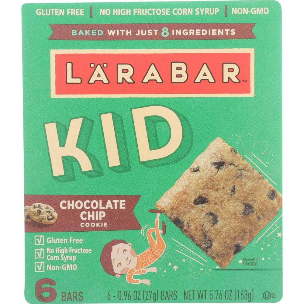 Larabar Larabar Kids Chocolate Chip Cookie Bar, 5.76 oz