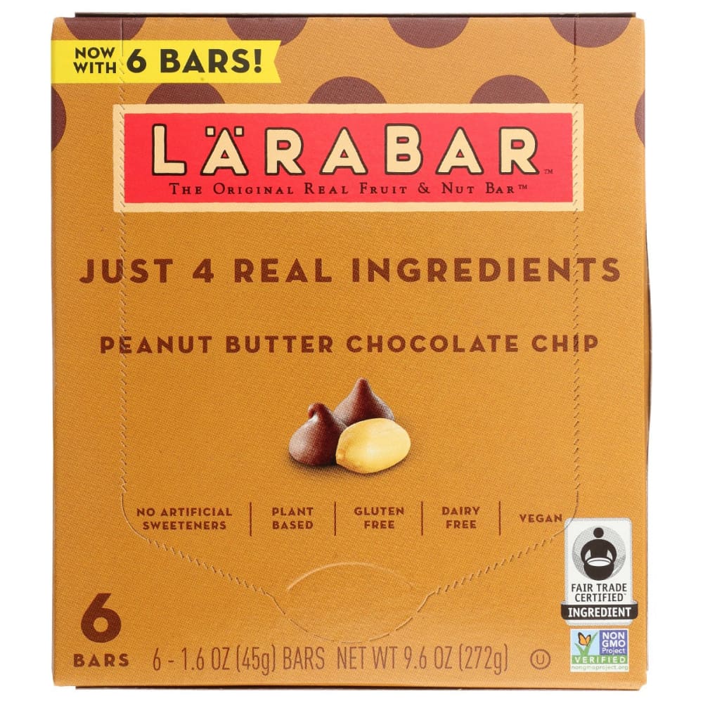 LARABAR: Peanut Butter Chocolate Chip 6 Bars 9.6 oz - Grocery > Snacks > Cookies - LARABAR